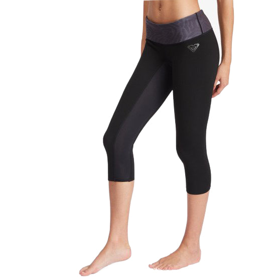 1mm Roxy Salt Water Capri - Grey/Black **1-2 WEEKS 🚚**