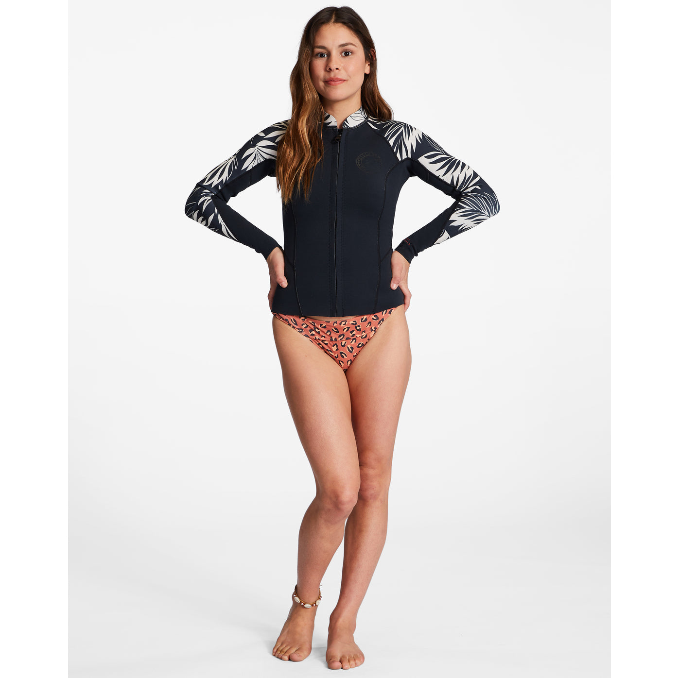 
                  
                    1mm Women's Billabong Peeky Wetsuit - Jacket In Paradise - KVJ7
                  
                