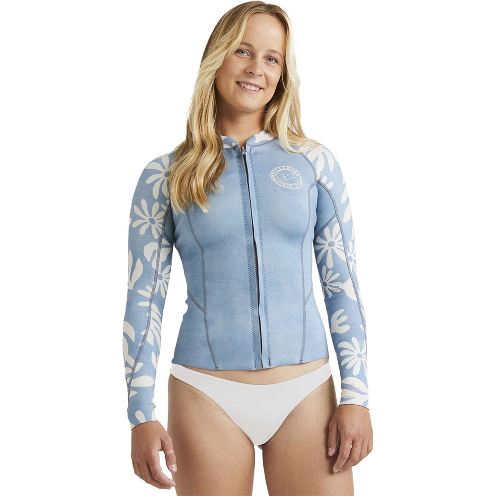 1mm Women's Billabong Peeky Wetsuit Blue Palms