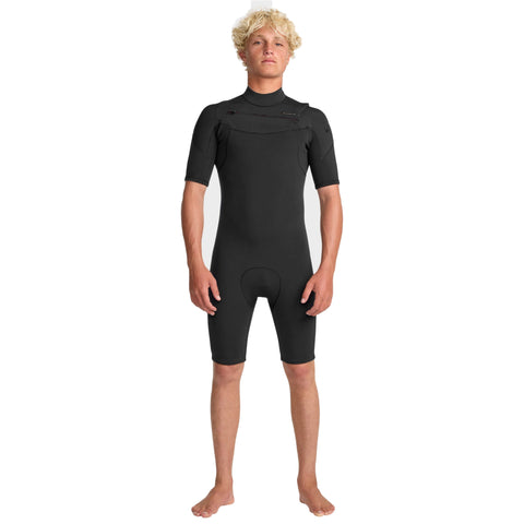 2/2 Men's Quiksilver Everyday Sessions Short Sleeve Spring Suit Chest Zip - Surf Ontario