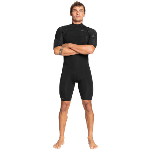2/2 Men's Quiksilver Everyday Sessions Short Sleeve Spring Suit Chest Zip - Surf Ontario
