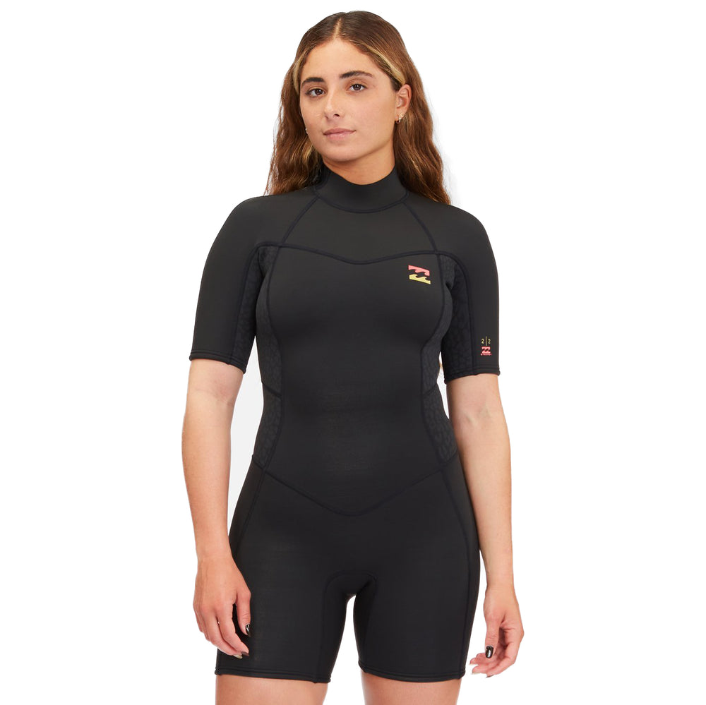 2/2mm Women’s Billabong Synergy Short Sleeve Back Zip Springsuit **1-2 WEEKS 🚚**