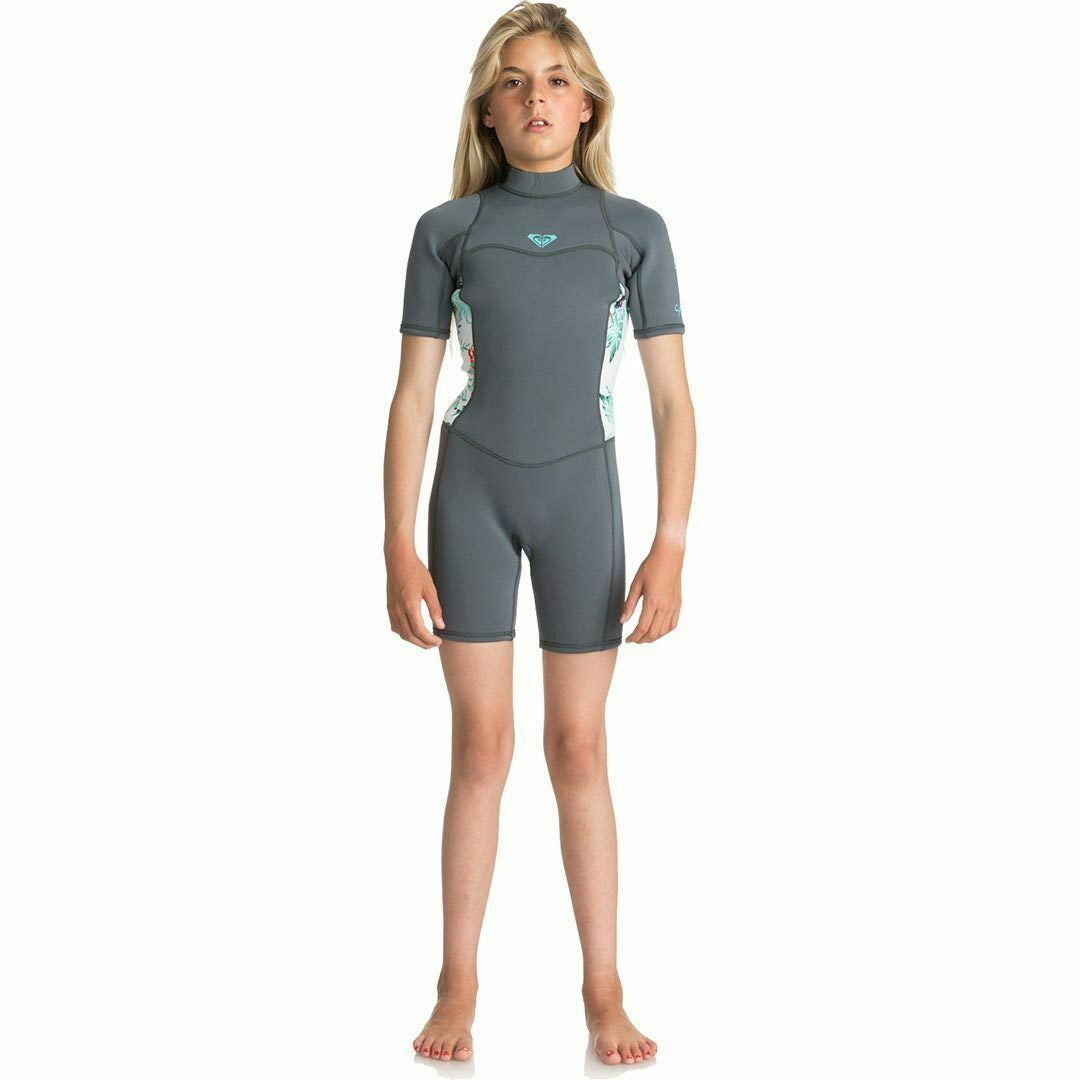 
                  
                    2mm Girl's Roxy Syncro Short Sleeve Spring Wetsuit - Ash/Pistaccio
                  
                