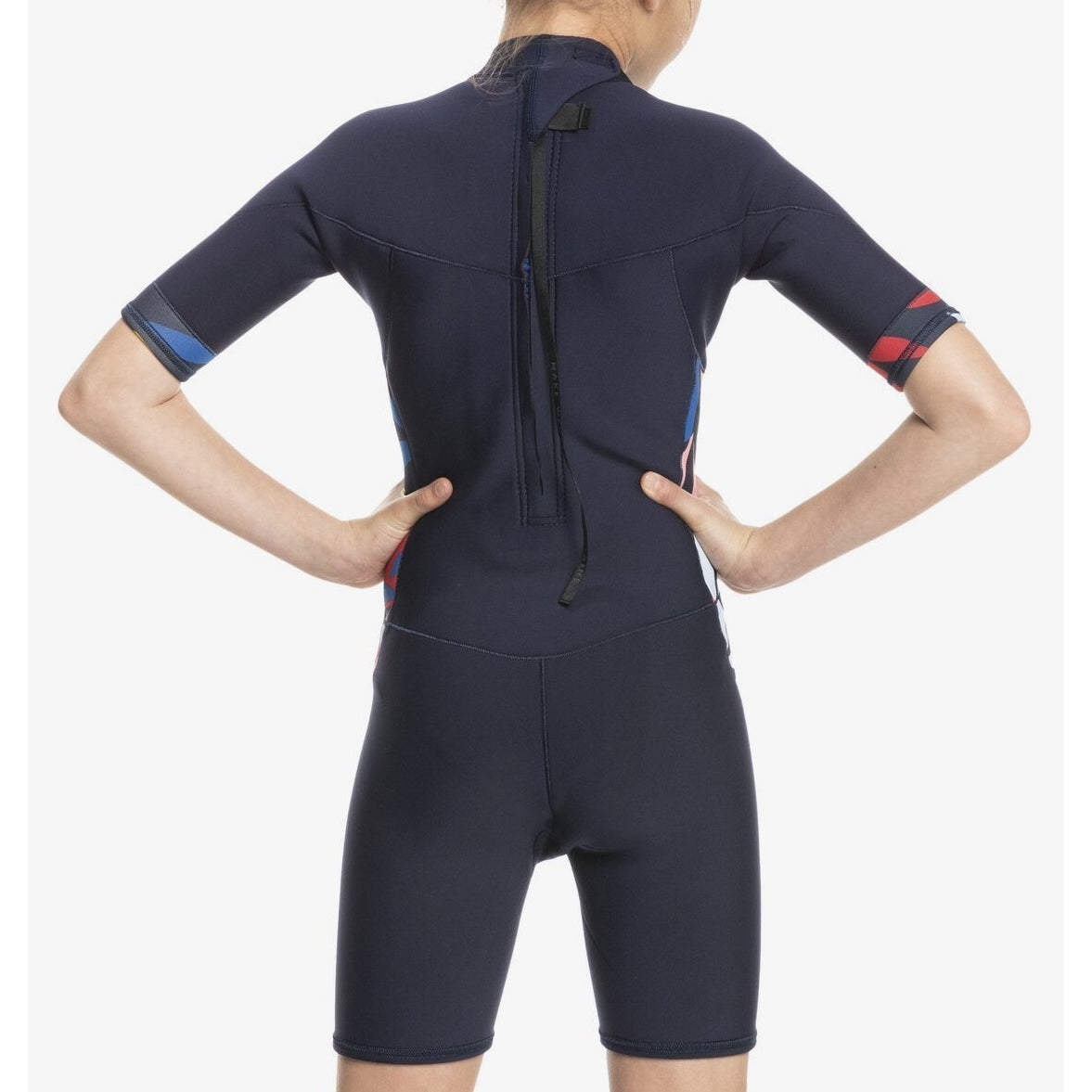 
                  
                    2mm Girl's Roxy Syncro Short Sleeve Spring Wetsuit - Blue, red, white XBBB
                  
                