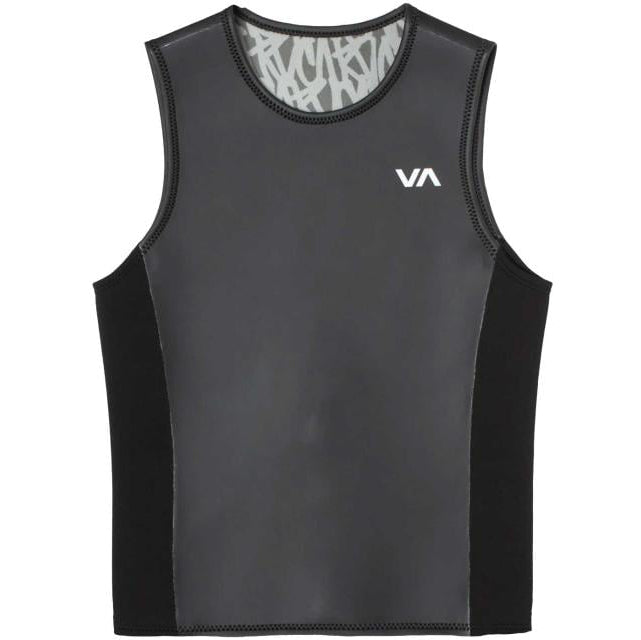 
                  
                    Black sleeveless athletic shirt with a logo on a white background
                  
                