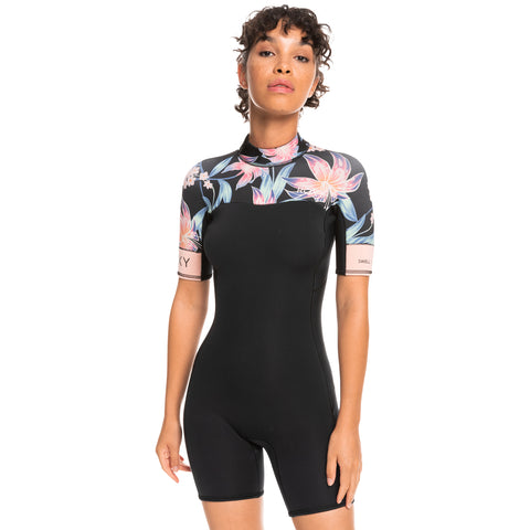 2mm Roxy 2.0 Swell Series SS Back Zip QLCK black -  Anthracite Paradise Found S - Surf Ontario