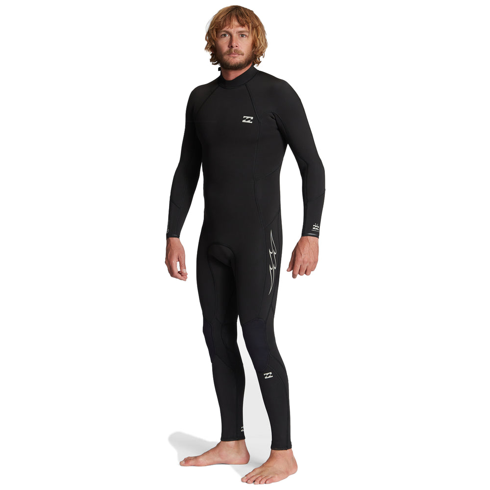 3/2 Mens Billabong Absolute Back Zip Flatlock Full Wetsuit **1-2 WEEKS 🚚**
