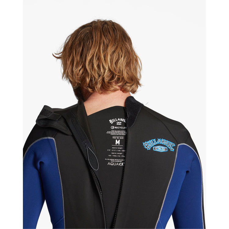 
                  
                    3/2 Mens Billabong Absolute Back Zip Flatlock Full Wetsuit Dark Royal
                  
                