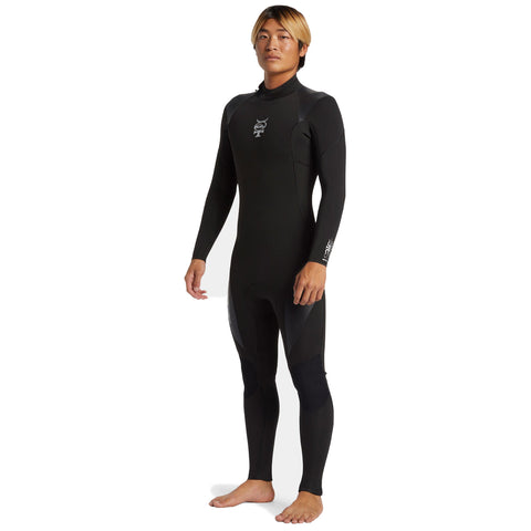 4/3 Men's Quiksilver Mercury Back Zip GBS Wetsuit - Black