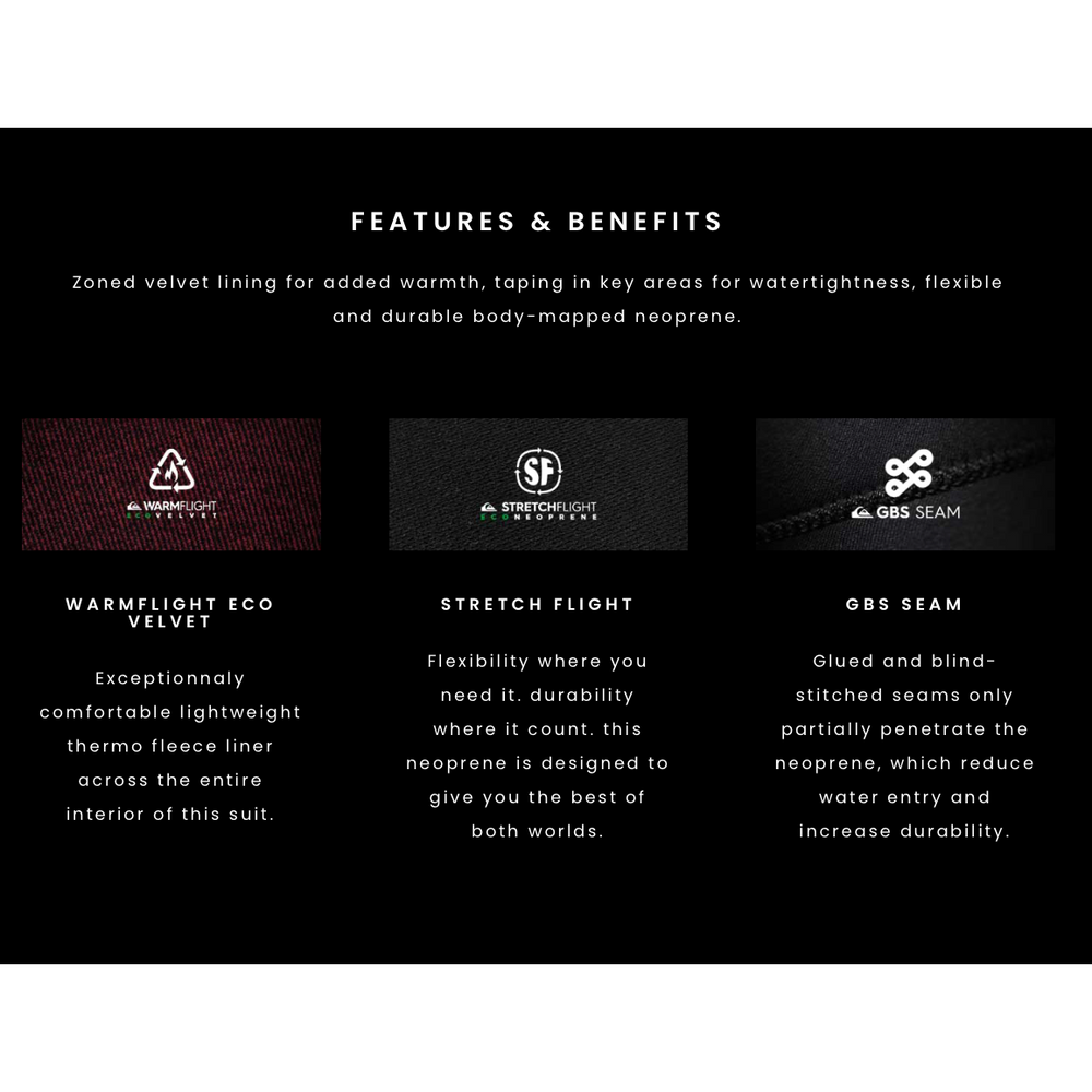 
                  
                    3/2 Mens Quiksilver Mercury Chest-Zip GBS Wetsuit - Black **1-2 WEEKS 🚚**
                  
                