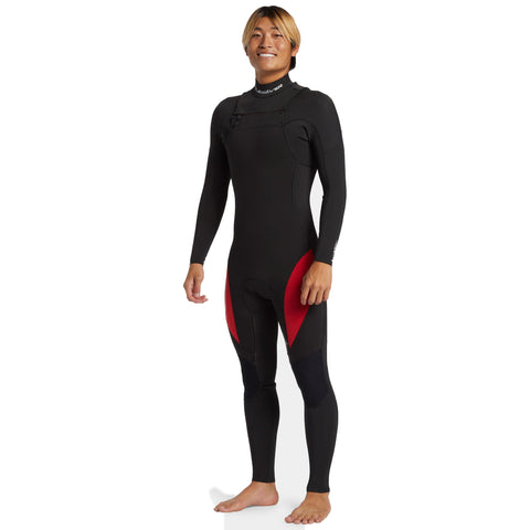 3/2 Men's Quiksilver Mercury Chest-Zip GBS Wetsuit - High Risk Red - Surf Ontario