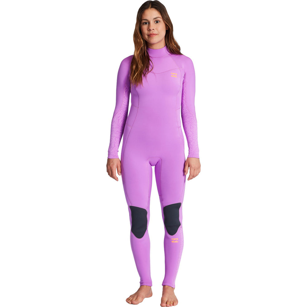 3/2 Women's Billabong Synergy Back Zip Fullsuit - PINK **1-2 WEEKS 🚚**
