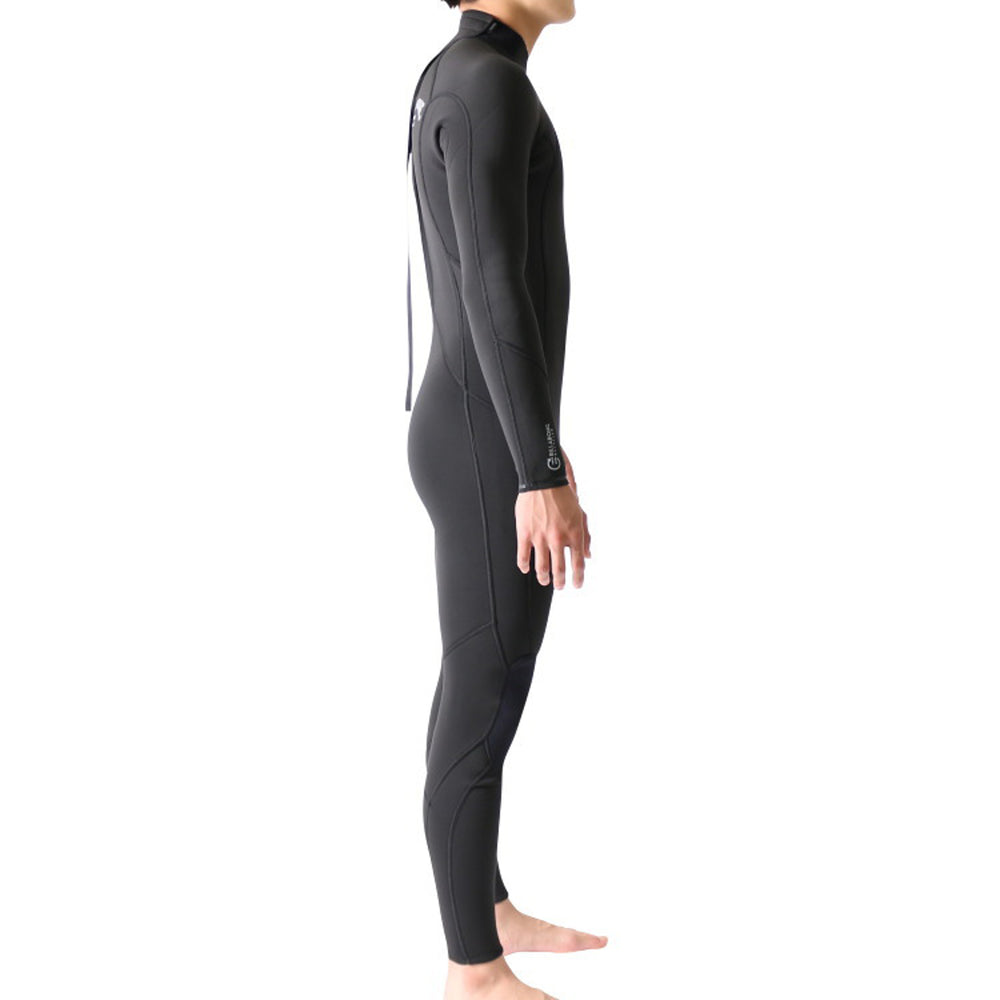 3/2 Men's Billabong Absolute Back Zip Flatlock Full Wetsuit - Navy