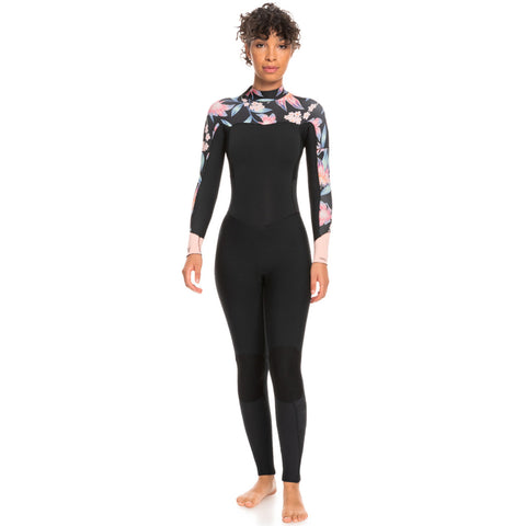 4/3 mm Roxy Swell Series Back Zip GBS Flowers
