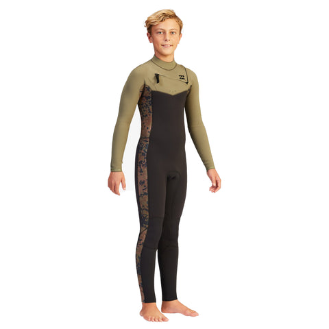 4/3 Boys Billabong Revolution Pro - Chest Zip Wetsuit - Surf Ontario