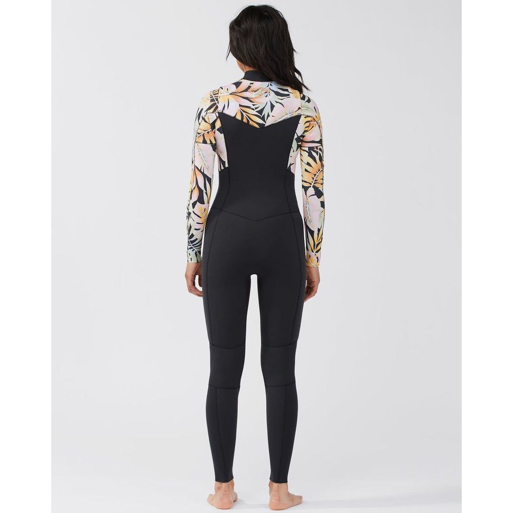 4/3mm Women's Billabong Salty Dayz Chest Zip - Paradise Black