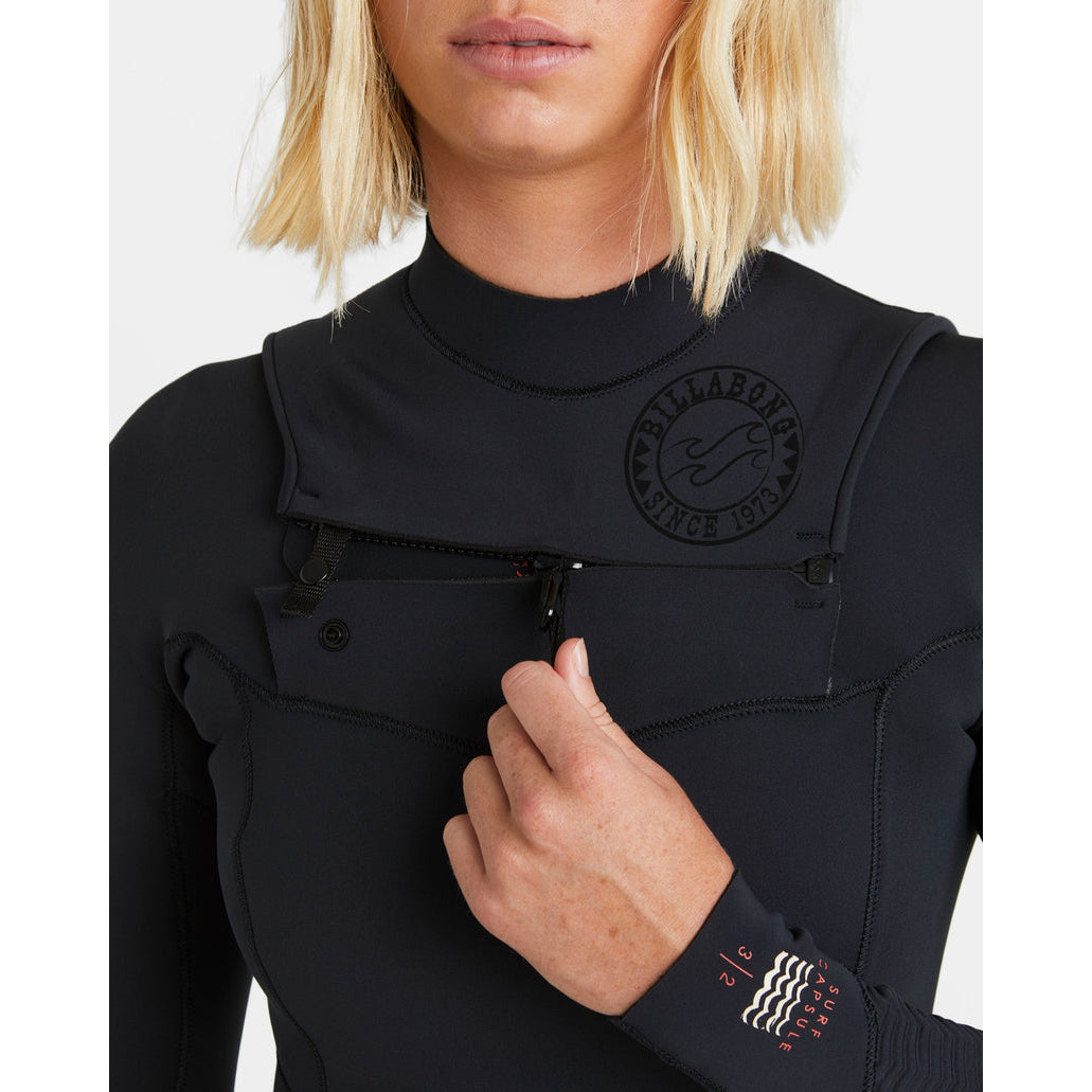 
                  
                    4/3 Women's Billabong Salty Dayz Natural Upcycler GBS Chest Zip Wetsuit **1-2 WEEKS 🚚**
                  
                