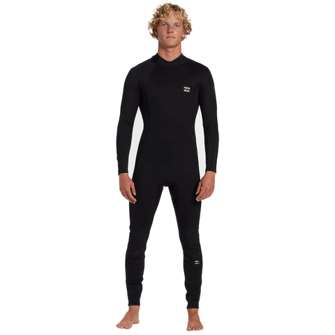 4/3 Men's Billabong Foil Back Zip Full Wetsuit Black - Surf Ontario