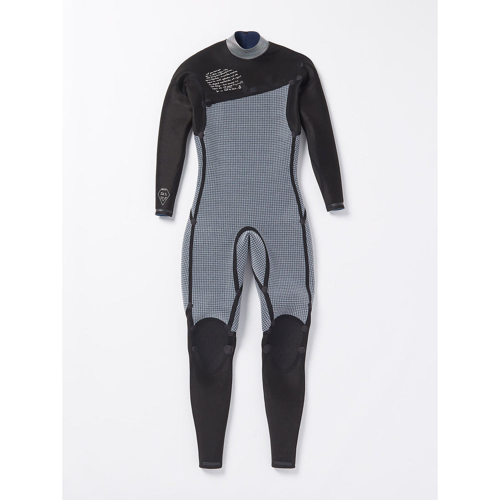 4/3mm Men's Volcom Modulator Chest Zip Fullsuit Cruizer Blue