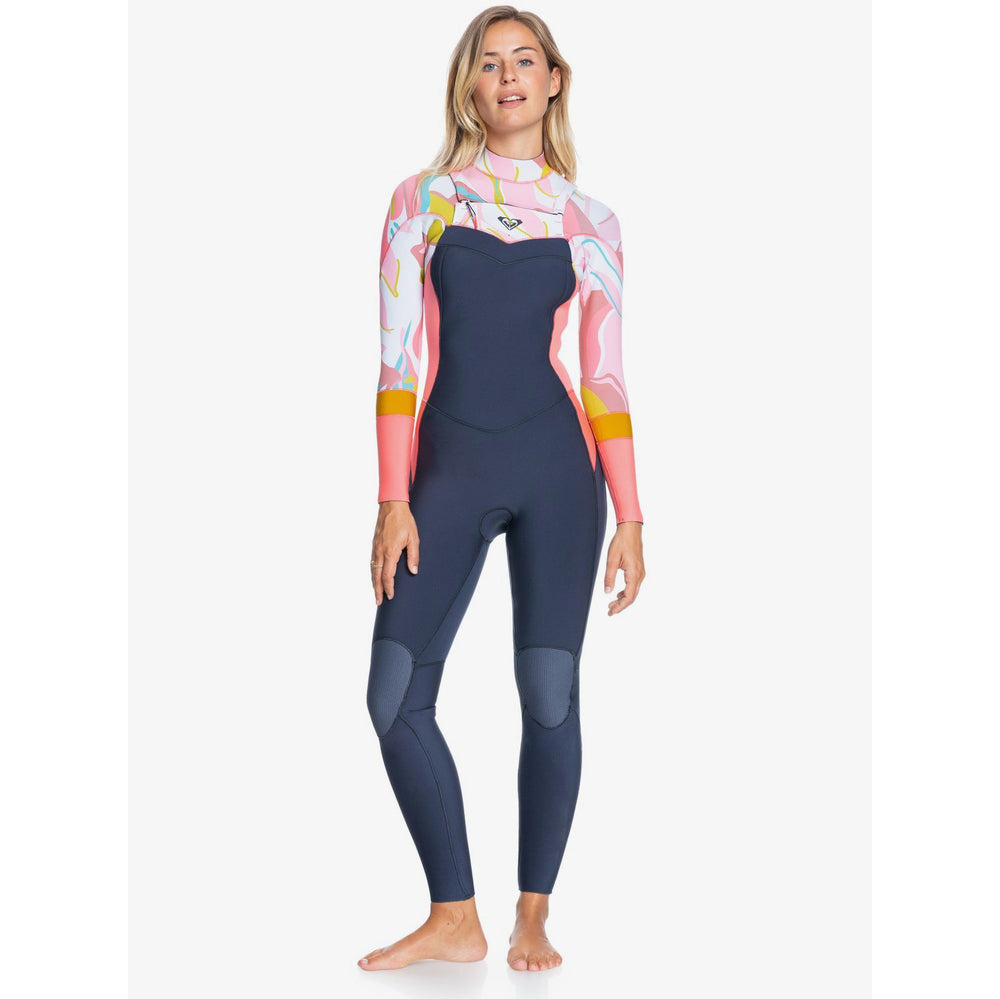 
                  
                    4/3mm Roxy Syncro Back Zip Wetsuit - Jet Gry/Coral Flme/Temple Gold
                  
                