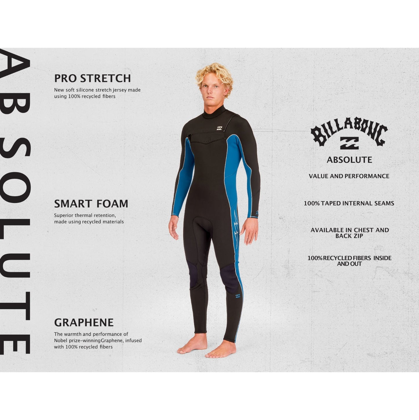 
                  
                    5/4 Mens Billabong Absolute Plus Chest Zip Full GBS Wetsuit **1-2 WEEKS 🚚**
                  
                