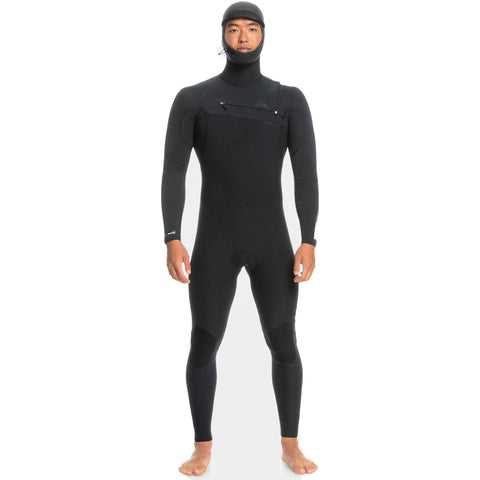 5/4/3 Mens Quiksilver Highline Hooded GBS Chest Zip Wetsuit - Surf Ontario