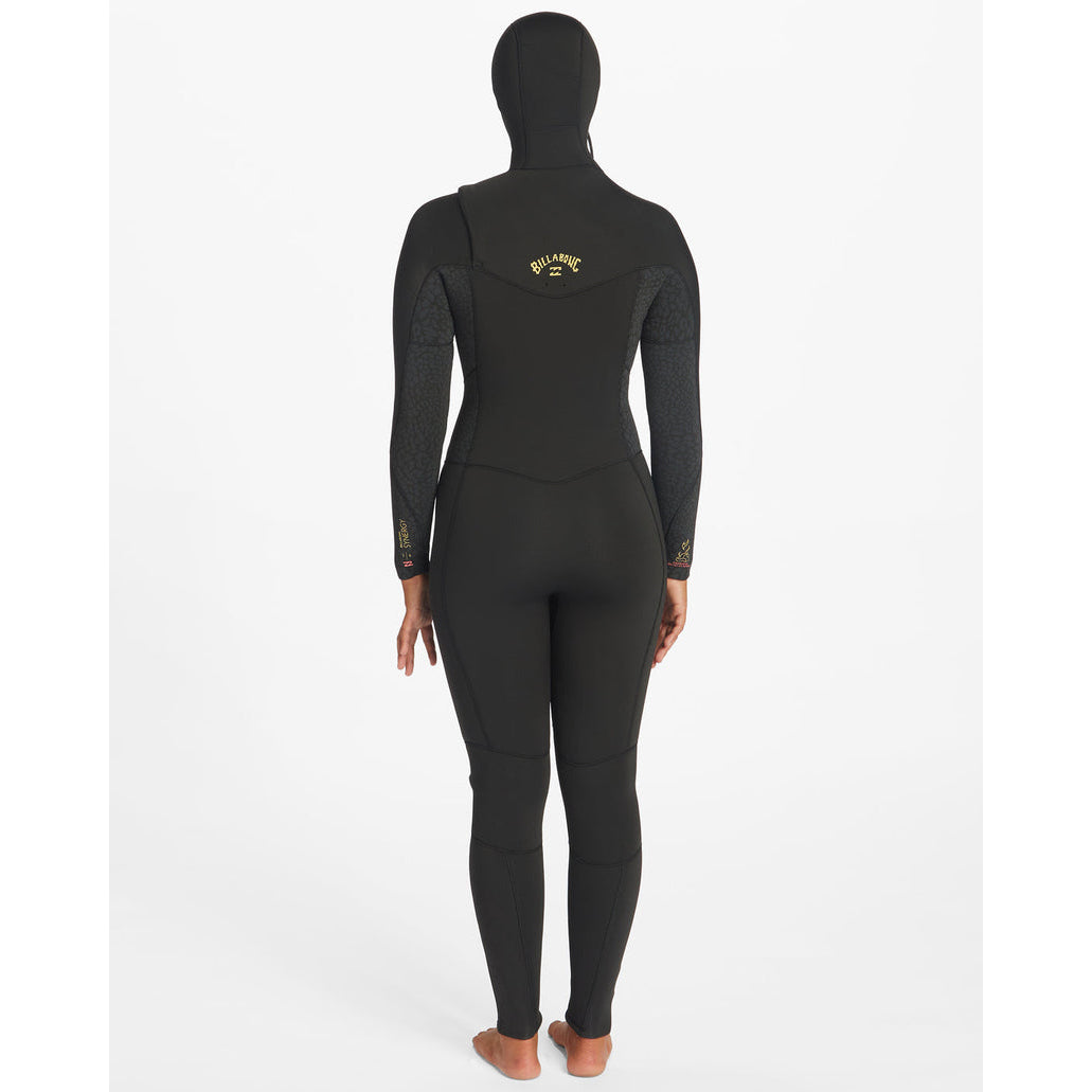 
                  
                    5/4mm Women’s Billabong Synergy Hooded Chest Zip Full Wetsuit -  WILD BLACK - BKYH6
                  
                