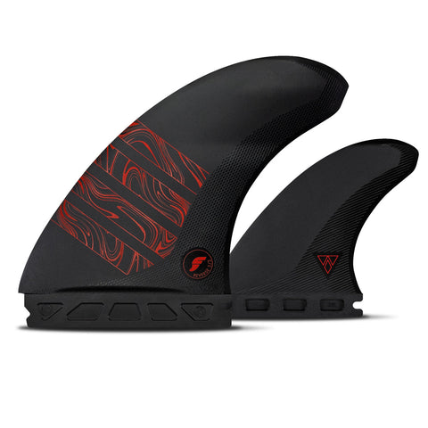Futures - TWIN Alpha Reverse 3/2 Twin + 1 - Carbon/Red - Surf Ontario