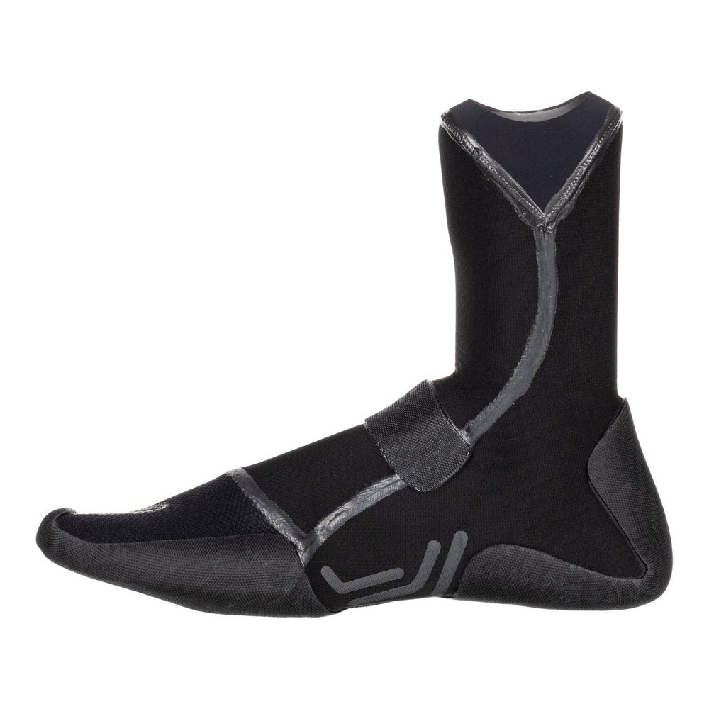 Booties 3mm Quiksilver Marathon Sessions Split Toe Wetsuit Boots - Black **1-2 WEEKS 🚚**