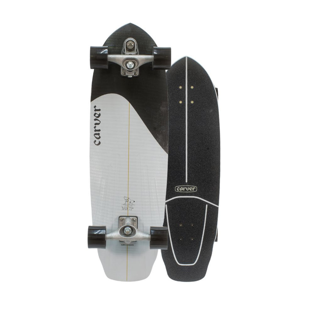 Carver - 32.5‘’ Black Tip Surfskate Complete C7 (V4)