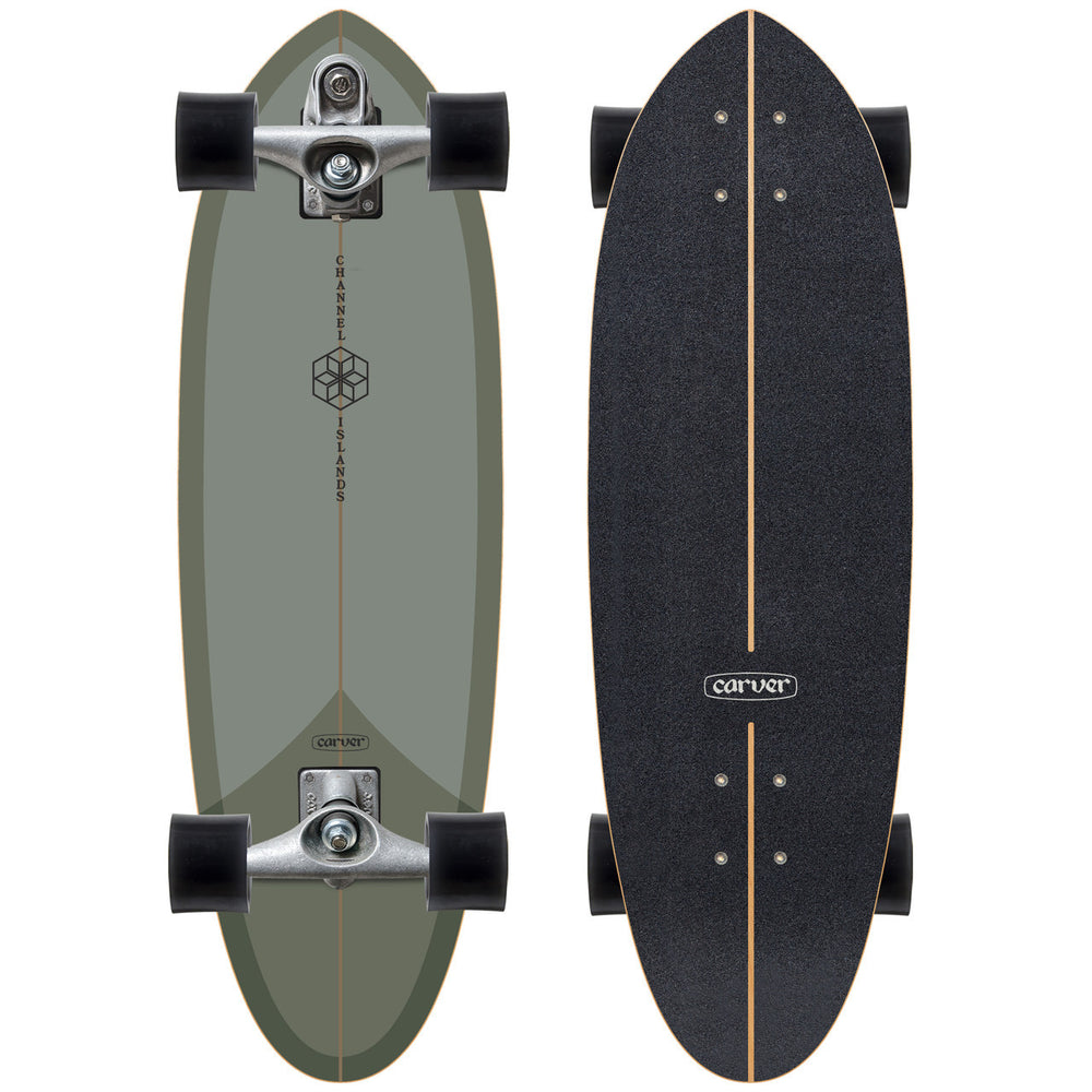 Carver -  Carver x Channel Islands 32.5“ Mid Sage Surfskate Complete C7 Raw (V5) **1-2 WEEKS 🚚**