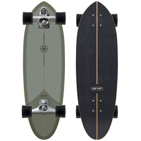 Carver -  Carver x Channel Islands 32.5“ Mid Sage Surfskate Complete C7 Raw (V5) - Surf Ontario