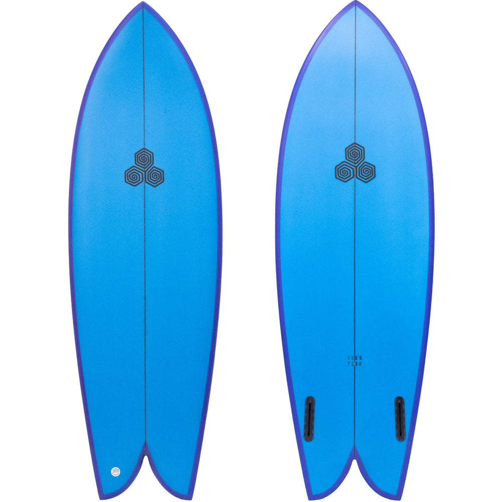 Channel Islands - Febs Fish 5'11 PU Blue / Purple Futures – Surf