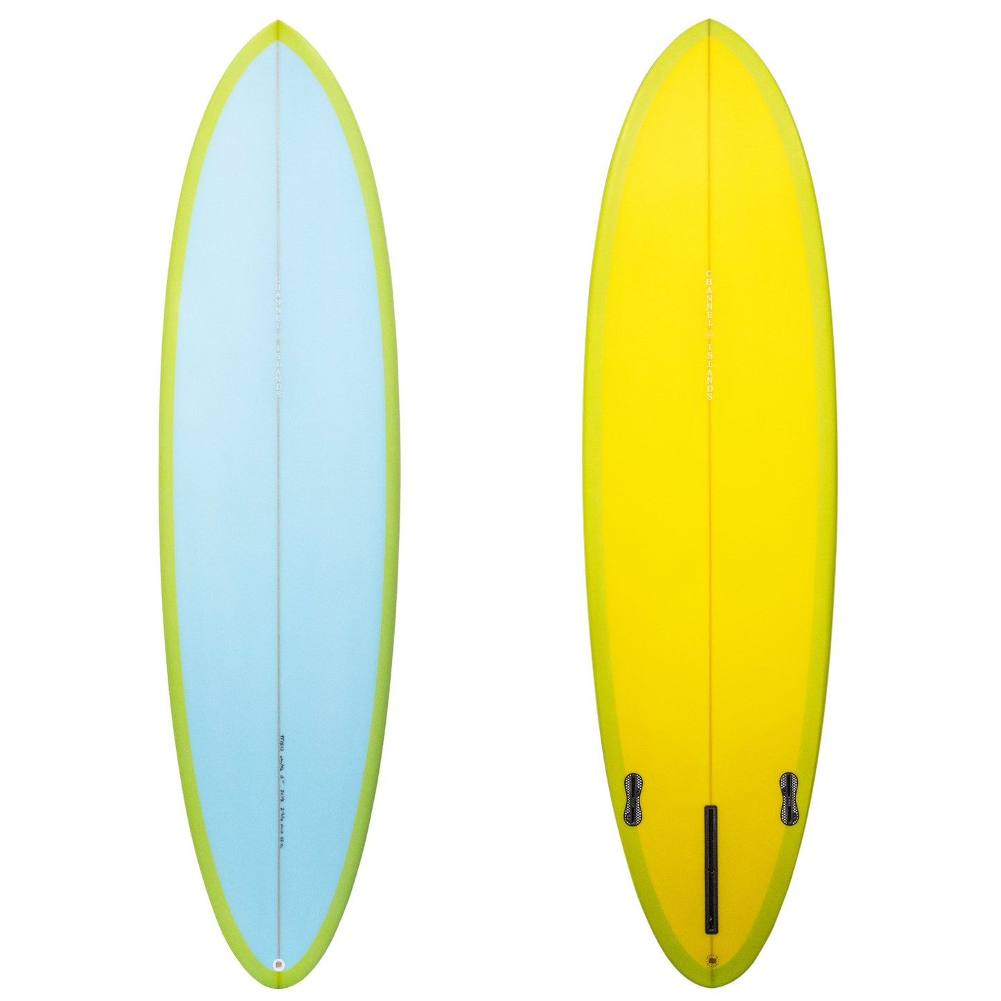
                  
                    Channel Islands - MID 6'10 2+1 Futures - Ice Blue Tint Deck / Mellow Yellow Tint Bottom **1-2 WEEKS 🚚**
                  
                