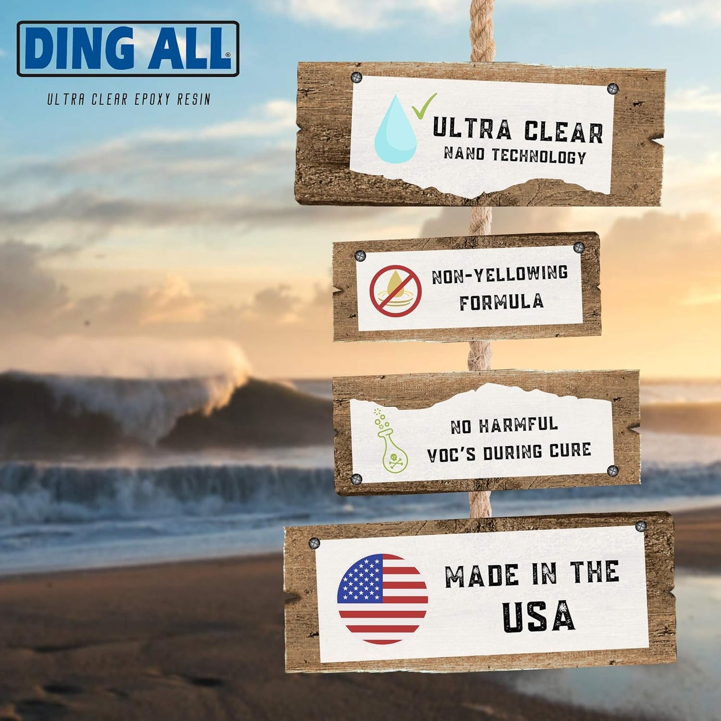 
                  
                    Ding Repair - Ding All Epoxy Resin Set 24oz
                  
                