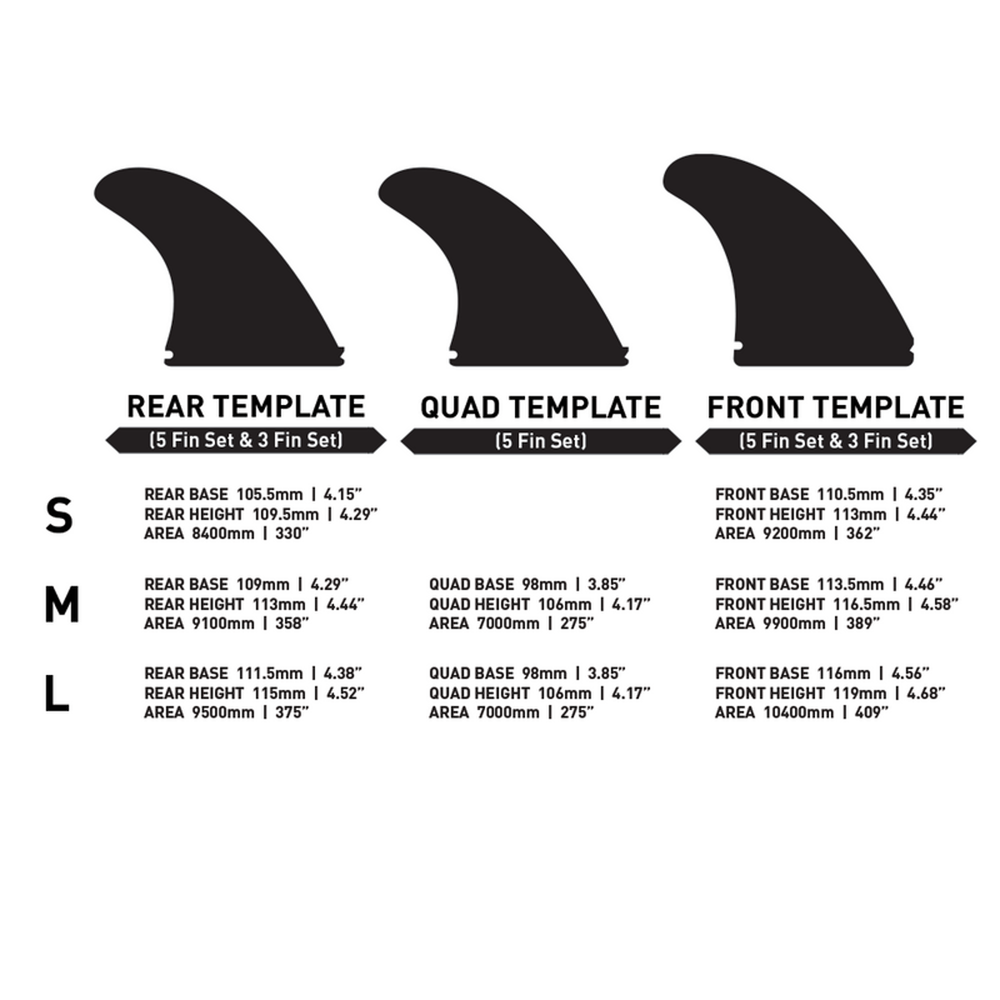 ENDORFINS 5 FIN - Slater KS1 5 Fin Medium 1 Tab - Black