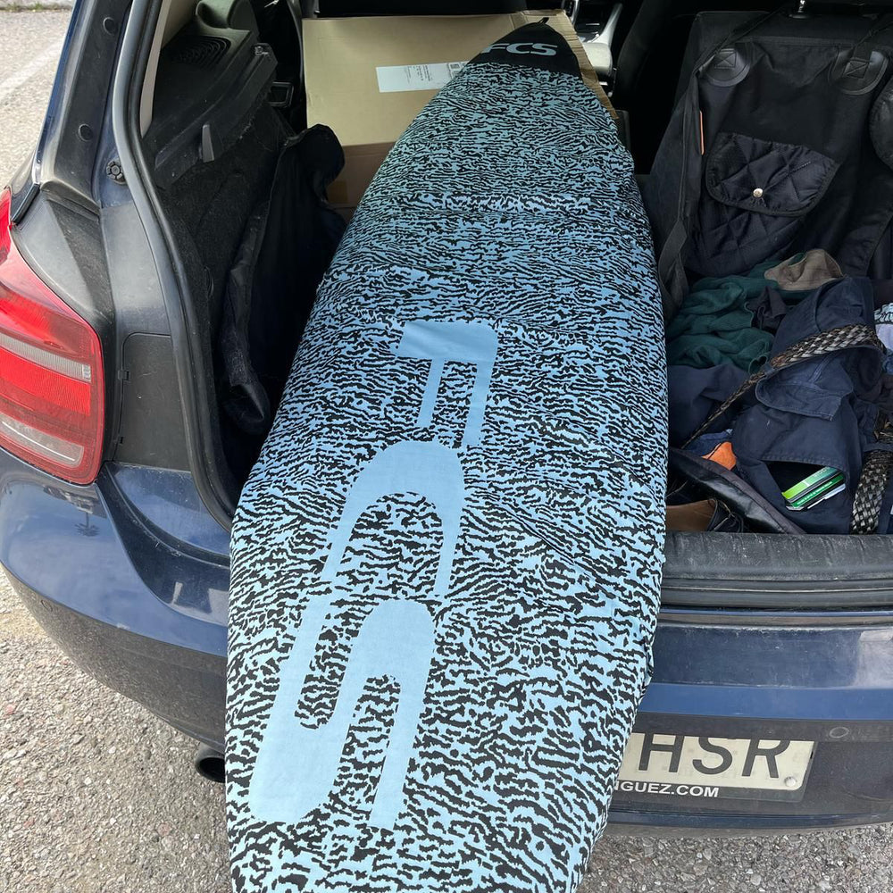 FCS - FCS Stretch Fun Board 7.6‘Tranquil Blue FCS board bag - Funboard Stretch bag - Tranquil Blue – Surf
