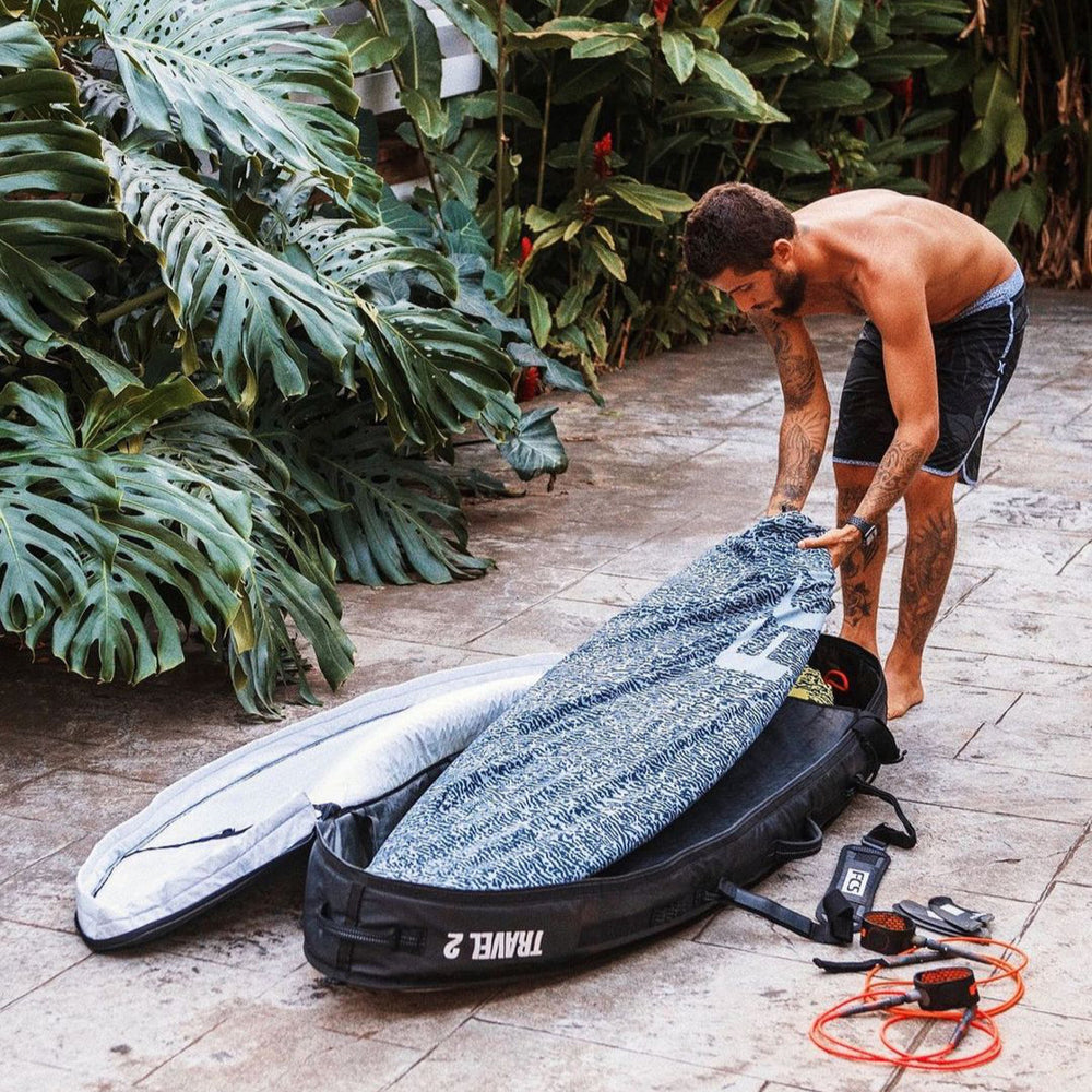 FCS board bag - Funboard Stretch bag - Tranquil Blue – Surf