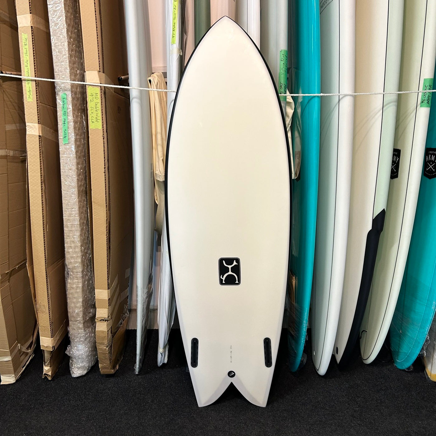 
                  
                    Firewire Machado 5'9 Too Fish Volcanic - Future Fins - USED*
                  
                