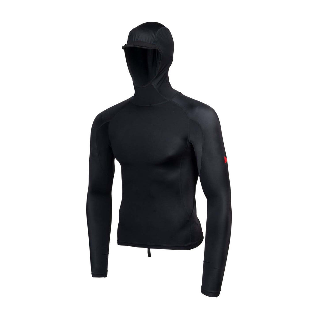 Florence Marine X Long Sleeve Utility Pocket Hooded Rashguard - BLACK