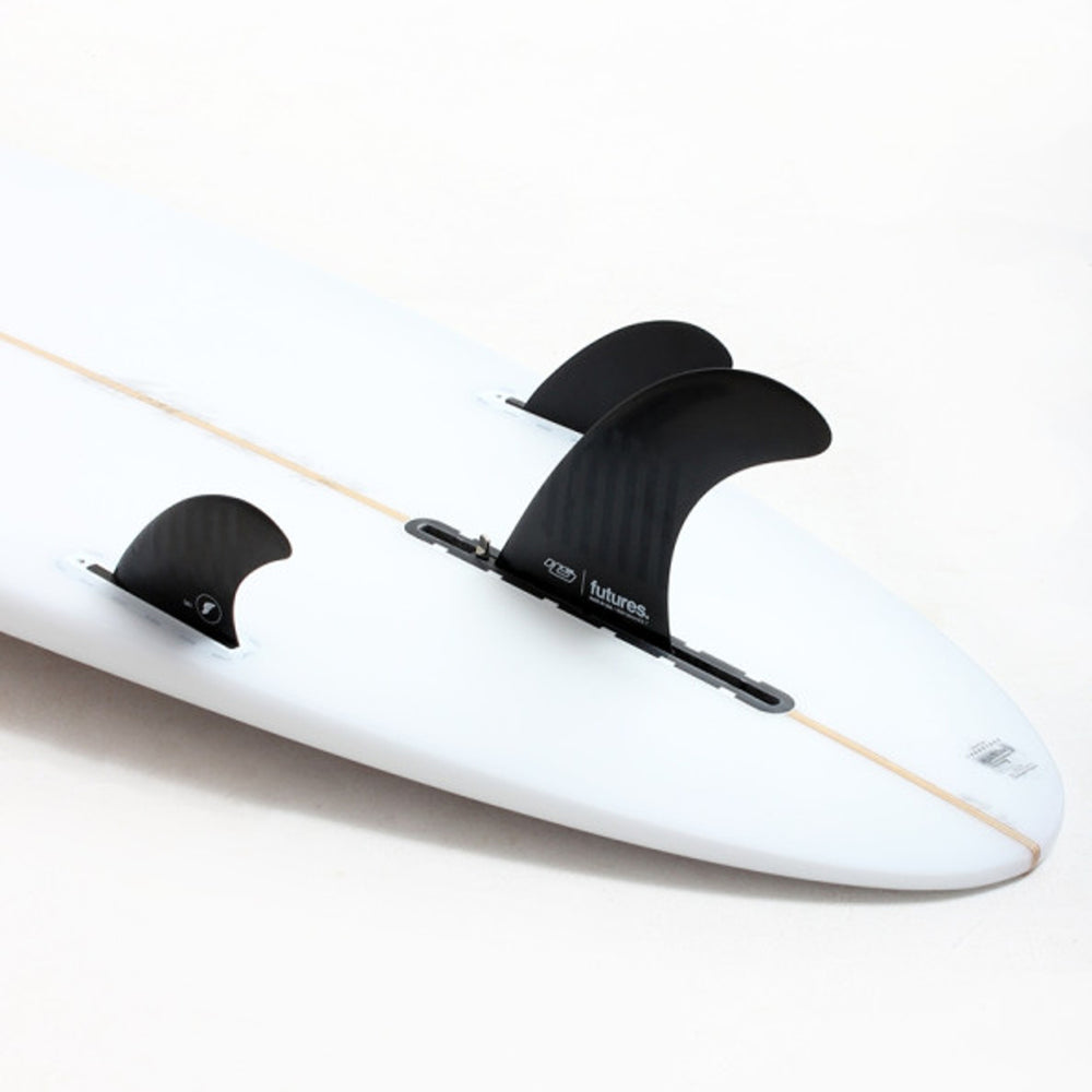 
                  
                    Futures - 2 + 1 with 7" Centre Fin (SB1 PAIR + PERFORMANCE 7") - C6 Alpha Black / Stripes
                  
                