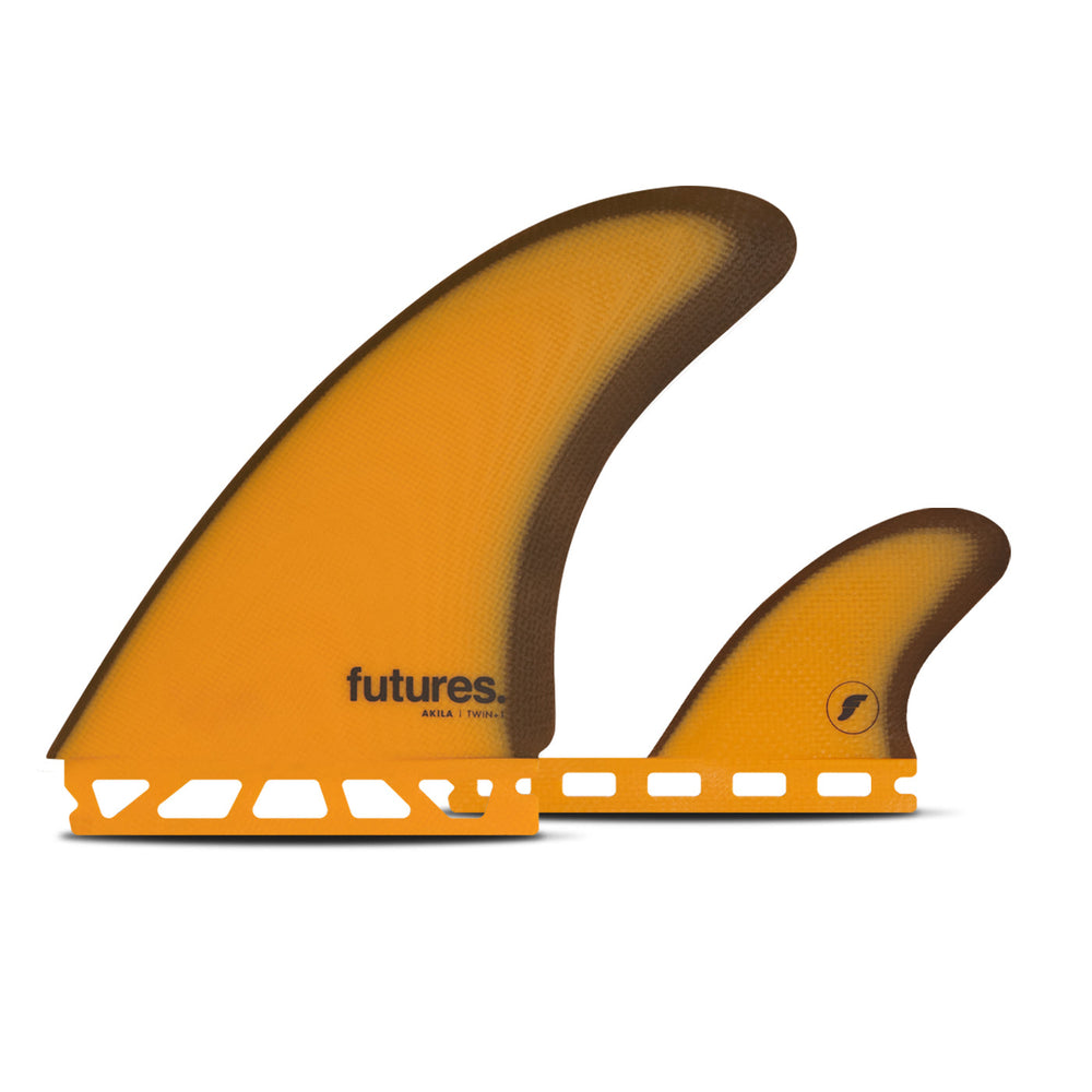 Futures - TWIN + 1 - AKILA TWIN +1 - Fiberglass - Orange/Brown
