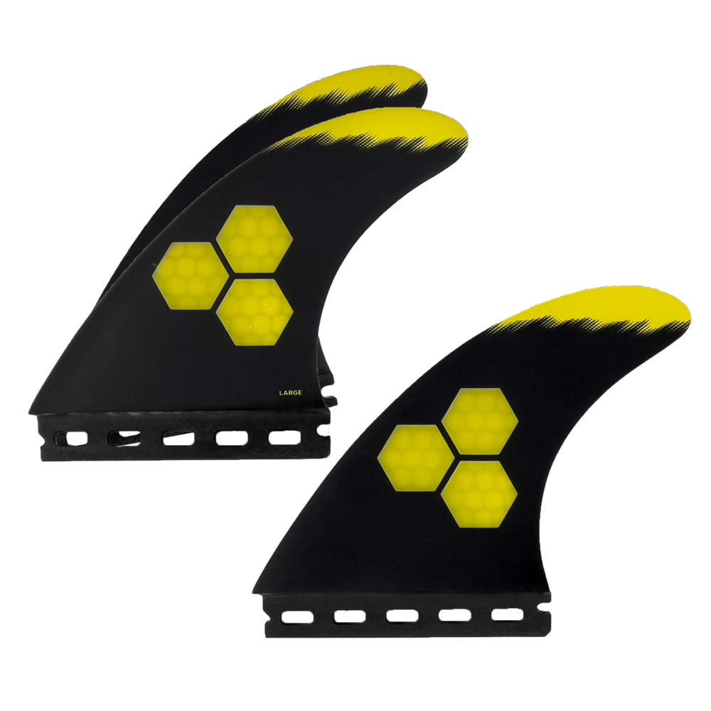 Futures THRUSTER - Channel Islands Fin Set TECH 1, 1 TAB, Yellow