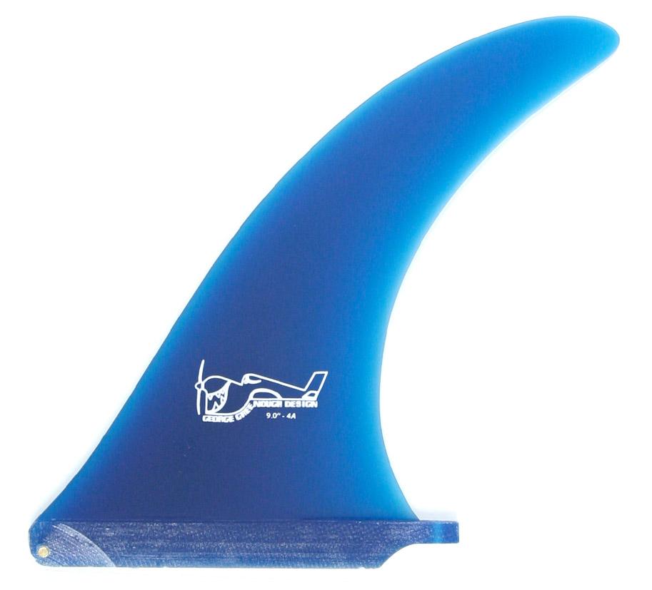 Greenough 4A Longboard Fin  10.5" - Translucent Blue **1-2 WEEKS 🚚** - Surf Ontario