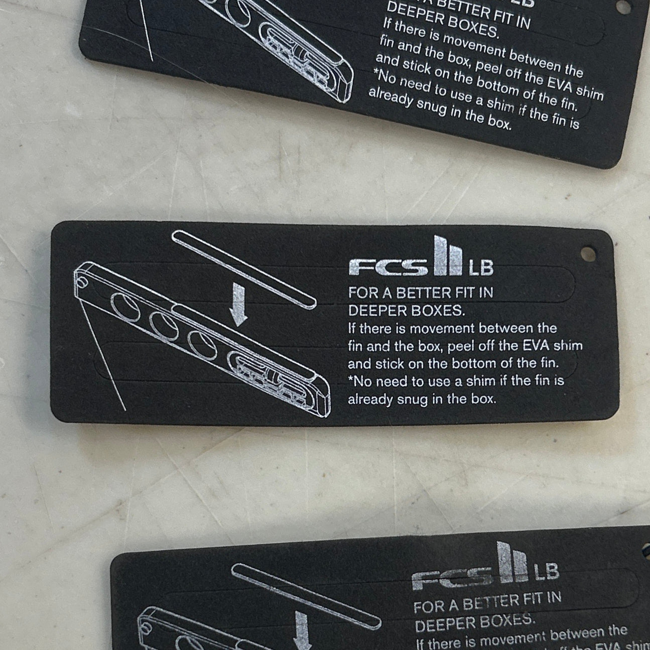 FCS EVA shims (that stick on the bottom of the fin) - Surf Ontario