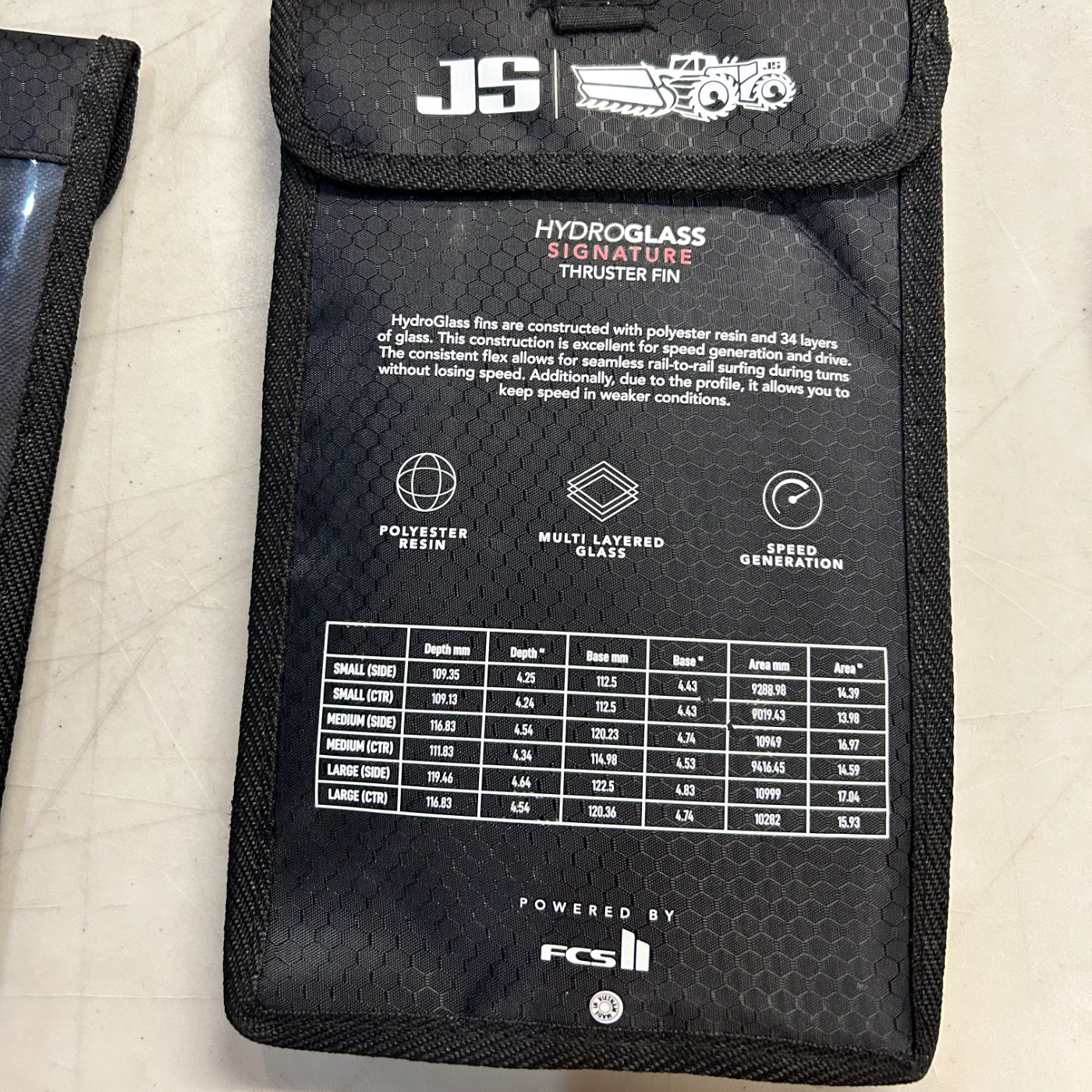 
                  
                    JS - THRUSTER - MFC JS Hydroglass Thruster Fin SMALL White FCS 2
                  
                