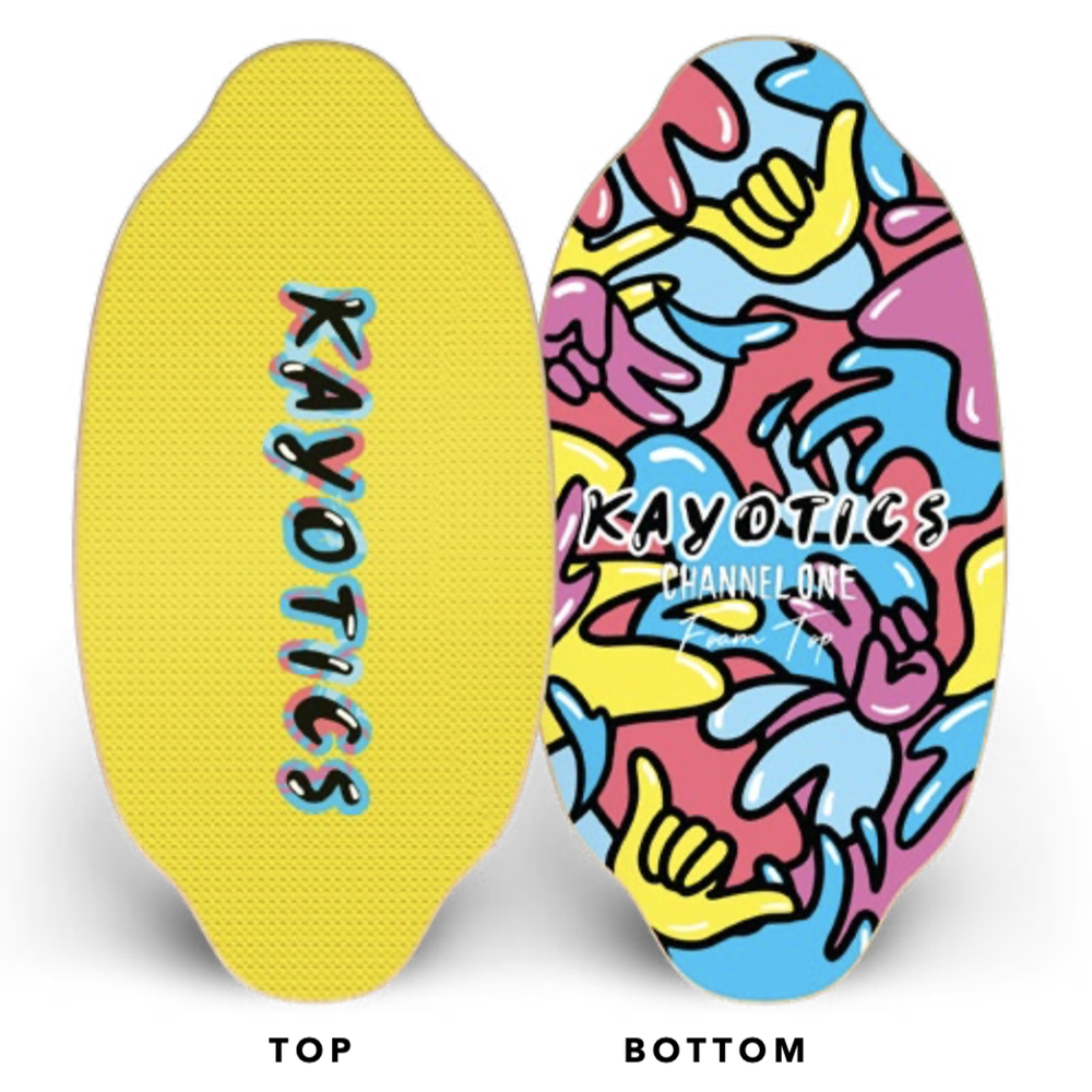 Kayotics Skimboards - Channel One Foam Tops - Hang Loose ** Spring 🚚**