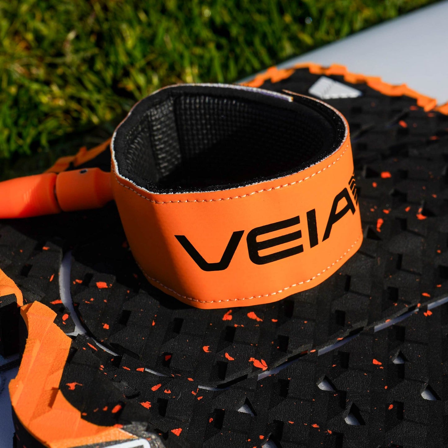 Leash - Veia - Pro 8' Leash Hi Vis Orange - Surf Ontario
