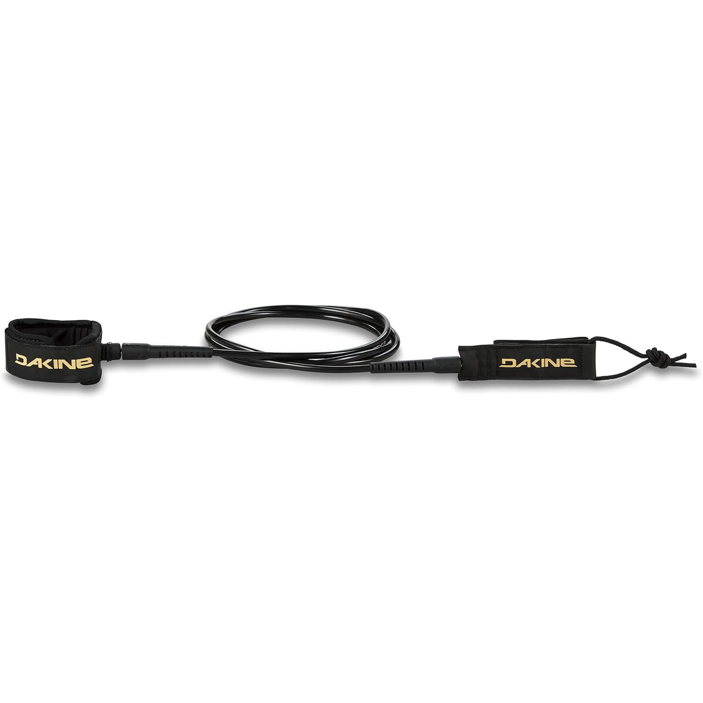 Leashes - Dakine - Longboard Ankle Leash 10FT X 1/4IN T1 - Black/Yellow **1-2 WEEKS 🚚** - Surf Ontario