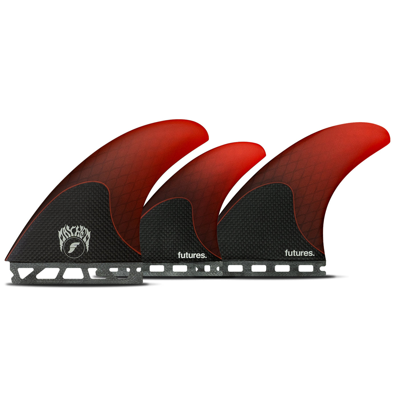 Futures - 5 FIN - Mayhem 3.0 Medium HC 5 - Red - Surf Ontario